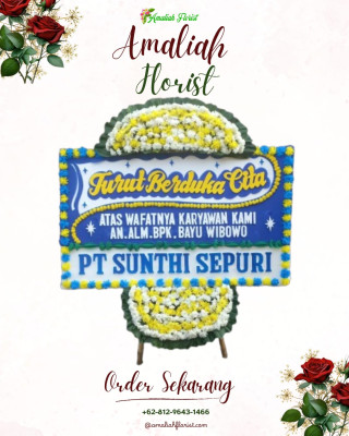Papan Bunga Duka di Sinarmukti